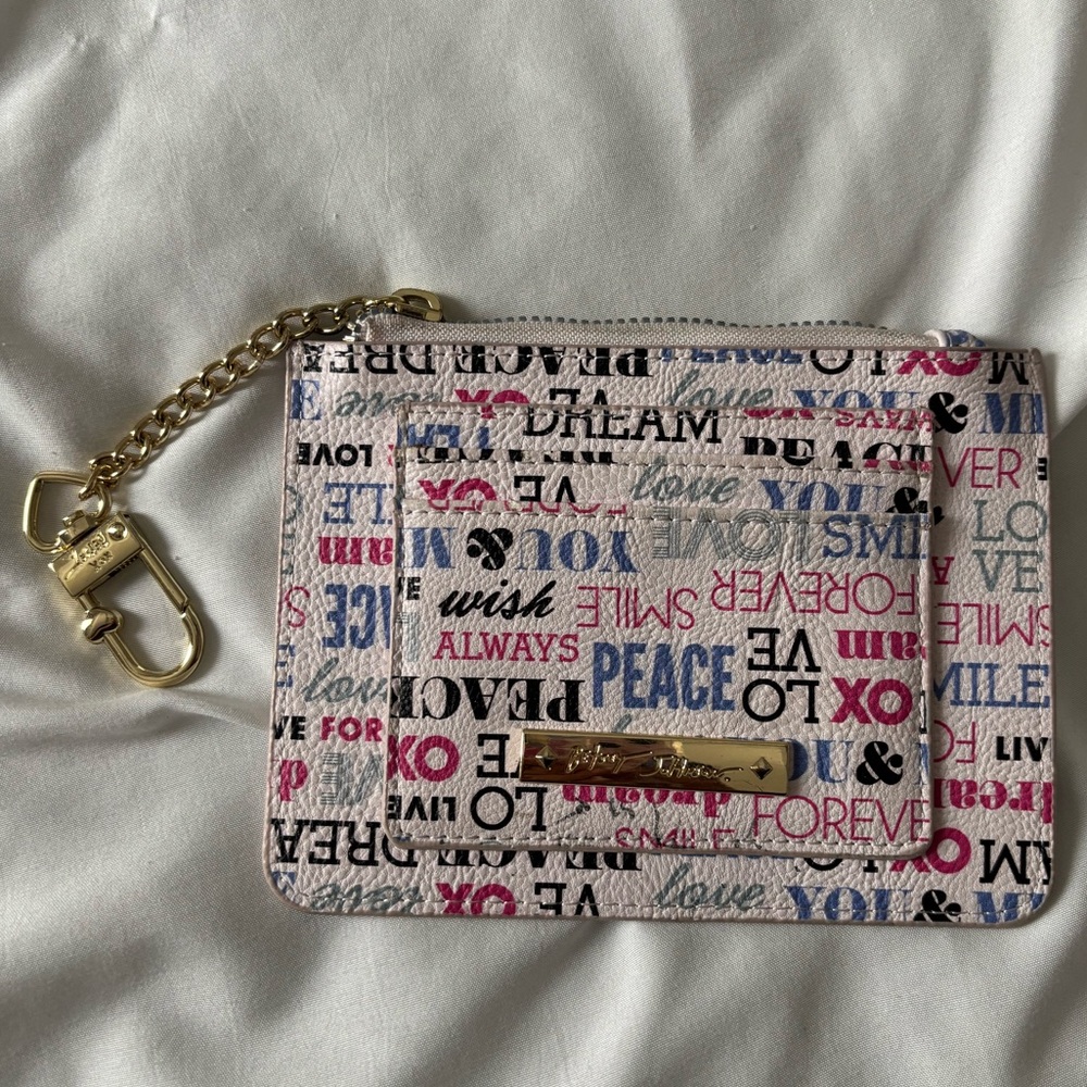Betsey Johnson Cardholder with key chain